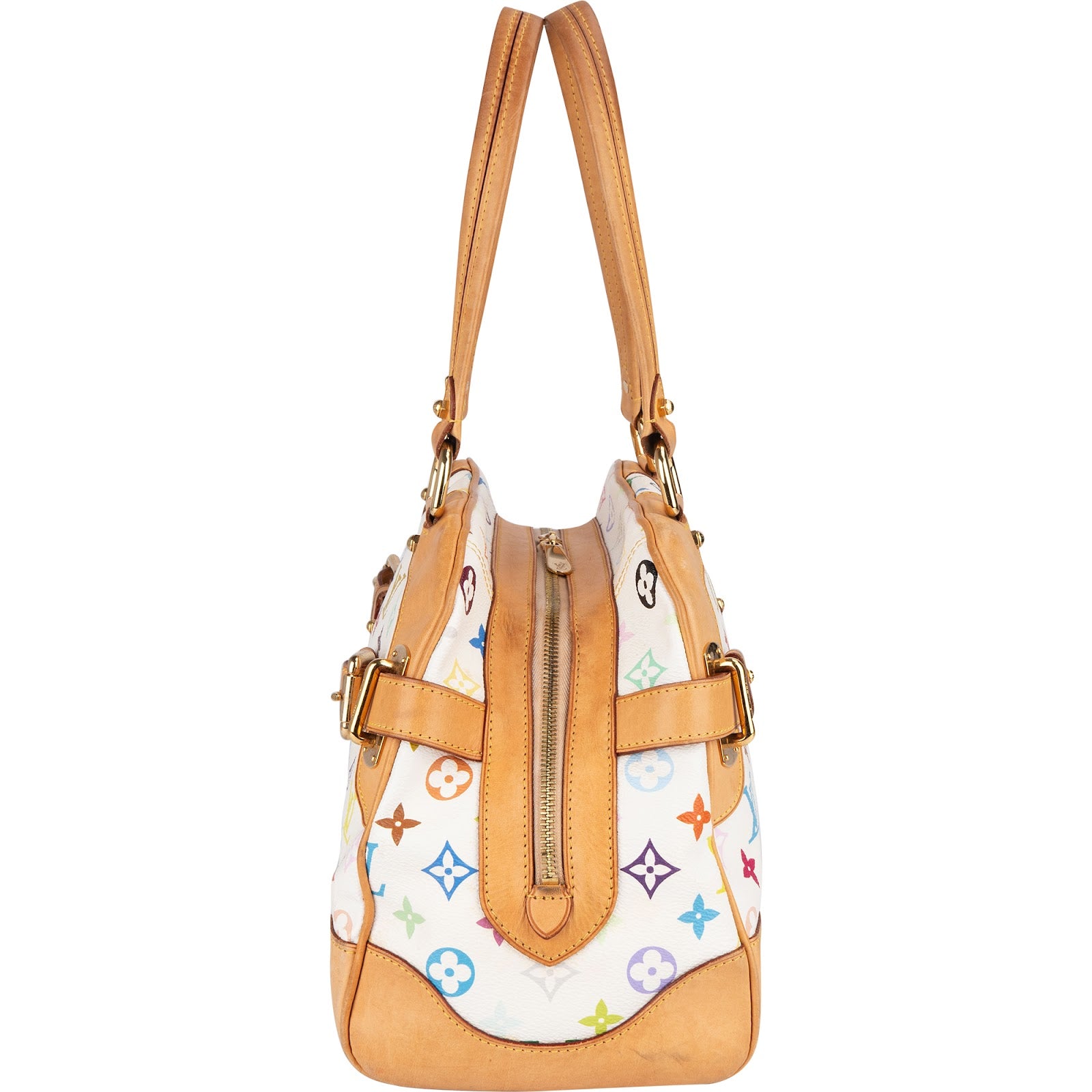 Louis Vuitton Monogram Canvas Murakami Multicolor Claudia Shoulder Bag - vintageandkickz