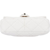 Chanel Quilted Caviar Leather Chunky Chain Rectangular Single Flap Shoulder Bag