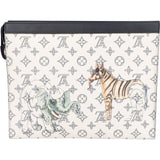Louis Vuitton Monogram Savane Ink Dune Chapman Pochette GM Clutch