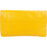 Balenciaga Yellow Leather City Bag Clutch