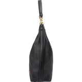 Coach Black Leather Big Cary Shoulder Bag