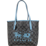 Coach Monogram Signature Holiday Horse Carriage Print Small City Shoulder Bag