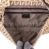 Fendi Monogram Zucca Canvas Baguette Shoulder Bag