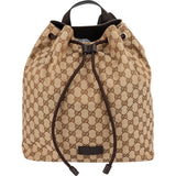 Gucci Monogram GG Canvas Drawstring Backpack
