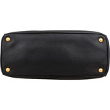 Prada Black Vitello Daino Leather Phenix Tote Handbag