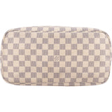 Louis Vuitton Monogram Damier Azur Canvas Neverfull MM Shoulder Bag