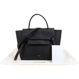 Céline Black Grained Calfskin Nano Belt Handbag