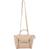 Céline Beige Grained Calfskin Nano Belt Handbag