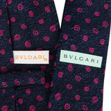 Bvlgari Swirl Print Silk Tie Krawatte