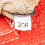 Prada Grained Red Vitello Daino Tote Handbag - vintageandkickz