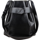 Louis Vuitton Noir Epi Leather Sac d'Epaule PM Shoulder Bag