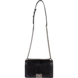 Chanel Goat Hair Medium Boy Single Flap Crossbody Bag