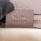 Gucci Lilac Pebbled Leather New Bamboo Top Handle Handbag