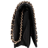 Chanel Quilted Caviar Leather Wallet On Chain Boy Crossbody Bag