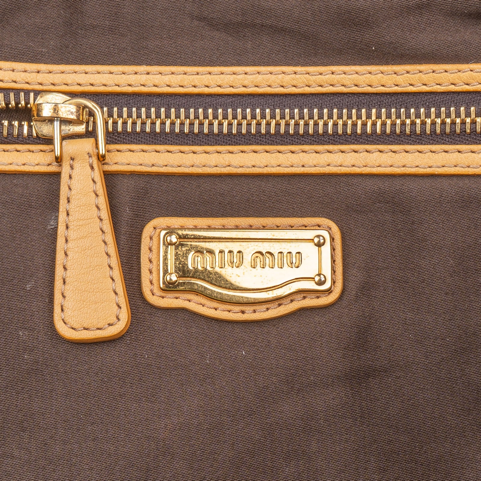 Miu Miu Vitello Daino Leather Satchel Handbag - vintageandkickz
