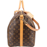 Louis Vuitton Monogram Canvas Keepall 55 Bandoulière Travel Bag
