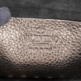 Valentino Garavani Metallic Grained Leather Rockstud Camera Crossbody Bag