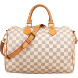 Louis Vuitton Monogram Damier Azur Canvas Speedy 30 Bandoulière Handbag