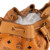 MCM Monogram Visetos Drawstring Dessau Crossbody Bag