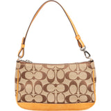 Coach Signature Monogram Pochette Handbag