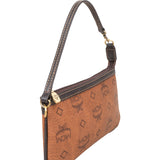 MCM Monogram Visetos Leather Pochette Accessoires Handbag