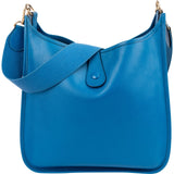 Hermès Bleu Epsom Leather Evelyne GM Crossbody Bag