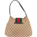 Gucci Monogram GG Sherry Line Web Handbag