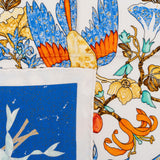 Hermès Les Plaisirs du Froid Silk Carre 90 Scarf Tuch