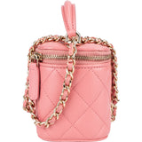 Chanel Quilted Lambskin Mini Vanity Crossbody Bag