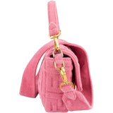 Fendi Limited Pink Terry Cloth Baguette Handbag