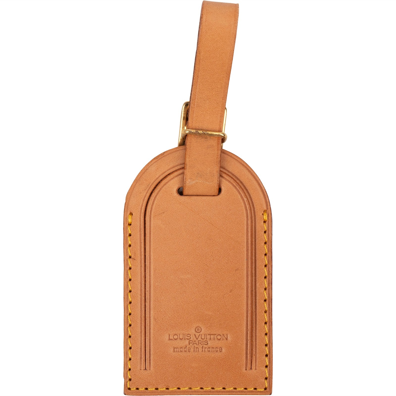 Louis Vuitton Vachetta Leather Luggage Tag - vintageandkickz
