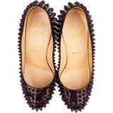Christian Louboutin Burgundy Patent Leather Alti Spikes Pumps (38)