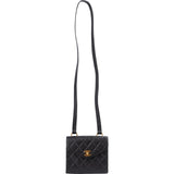 Chanel Quilted Lambskin 24K Gold Single Flap Crossbody Bag