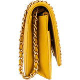 Chanel Caviar Leather CC Wallet On Chain Crossbody Bag
