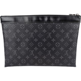 Louis Vuitton Canvas Monogram Eclipse Pochette Voyage MM Clutch