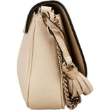 Gucci Grained Leather Soho Flap Crossbody Bag
