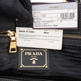 Prada Black Vitello Daino Leather Tote Handbag