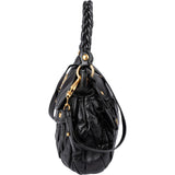 Miu Miu Quilted Gathered Leather Handbag