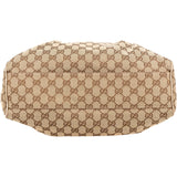 Gucci Monogram GG Canvas Metallic Leather Sukey Handbag
