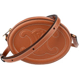 Celine Calfskin CC Oval Cuir Triomphe Mini Crossbody Bag