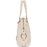 Yves Saint Laurent White Leather Medium Muse Handbag