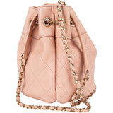 Chanel Quilted Lambskin Small Drawstring Crossbody Bag