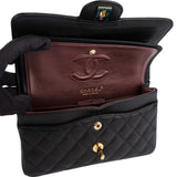 Chanel Quilted Caviar Leather Small Double Flap Shoulder Bag