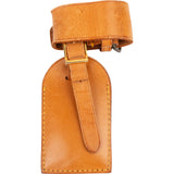 [🔄️B21 / F52] Louis Vuitton Vachetta Leather Luggage Tag - vintageandkickz