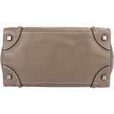 Céline Grained Leather Luggage Handbag
