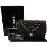 Chanel Quilted Lambskin 24K Gold Medium Double Flap Shoulder Bag