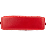 Chanel Red Quilted Lambskin Vintage Shoulder Bag