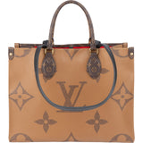 Louis Vuitton Canvas Monogram Giant On The Go MM Handbag