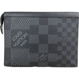 Louis Vuitton Limited Monogram Damier Graphite Pochette Voyage MM Clutch N60444