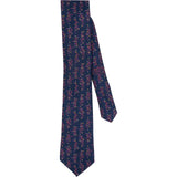 Hermès Skier Dot Pattern Silk Tie Krawatte